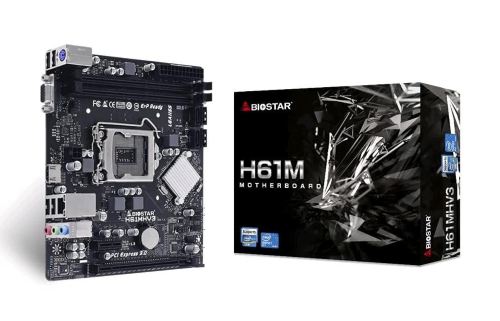 BIOSTAR H61MHV3 SCHEDA MADRE INTEL LGA 1155 H61 SOCKET H2 2xDDR3 VGA HDMI PCIE 4xSATA MICRO-ATX
